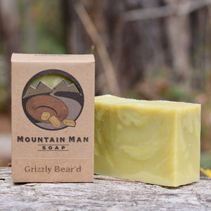 Mountain Man Soap, Soap for Men, Beard Soap, Grizzly Bear'd