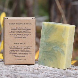 Mountain Man Soap, Soap for Men, Beard Soap, Mountain Trail Forest Scent, Pine and Cedar Soap