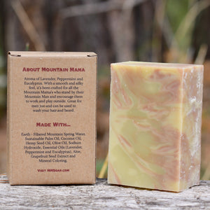 Mountain Man Soap, Soap for Men, Mountain Mama Soap, Lavender Soap, Peppermint Soap, Eucalyptus Soap
